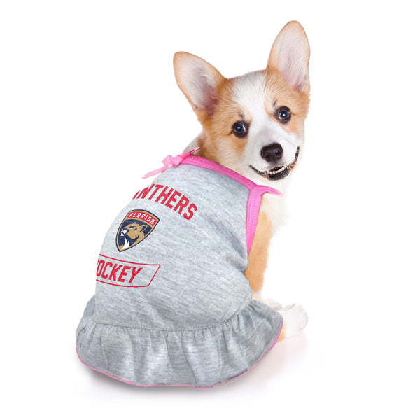 Littlearth Florida Panthers Pet Dress Grey Type