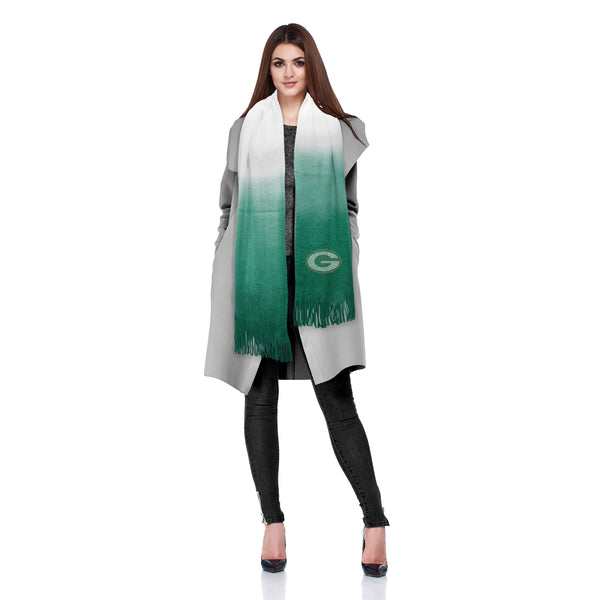Littlearth Green Bay Packers Dip Dye Scarf