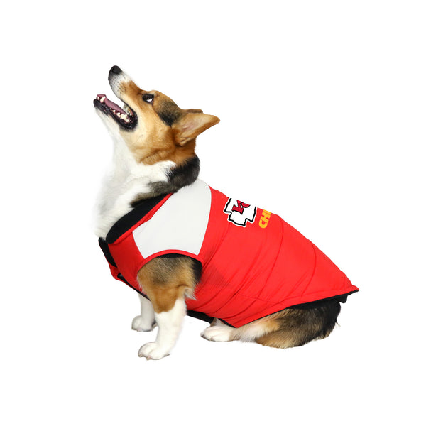 Littlearth Kansas City Chiefs Pet Parka Puff Vest