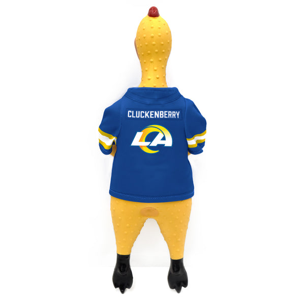 Littlearth Los Angeles Rams Rubber Chicken Pet Toy