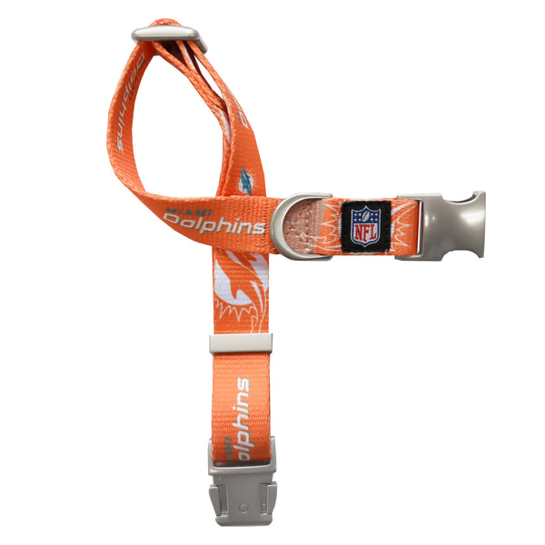 littlearth Miami Dolphins Premium Pet Collar