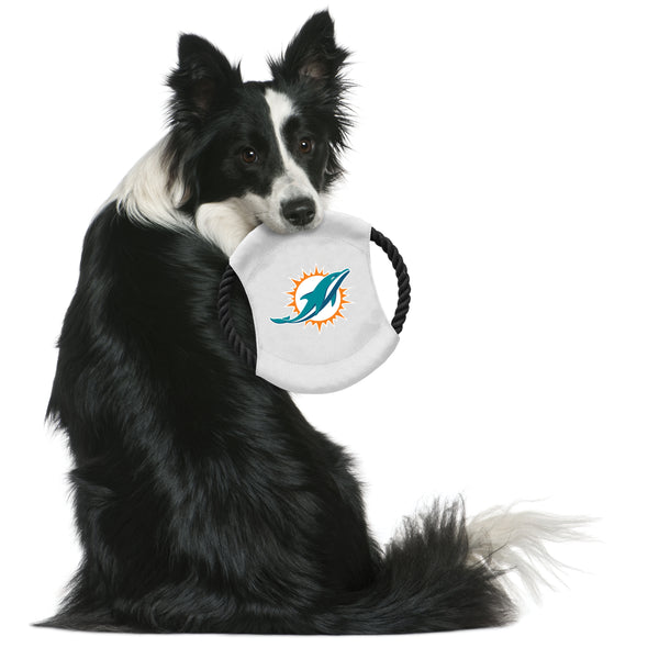 Littlearth Miami Dolphins Team Flying Disc Pet Toy