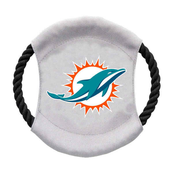 littlearth Miami Dolphins Team Flying Disc Pet Toy