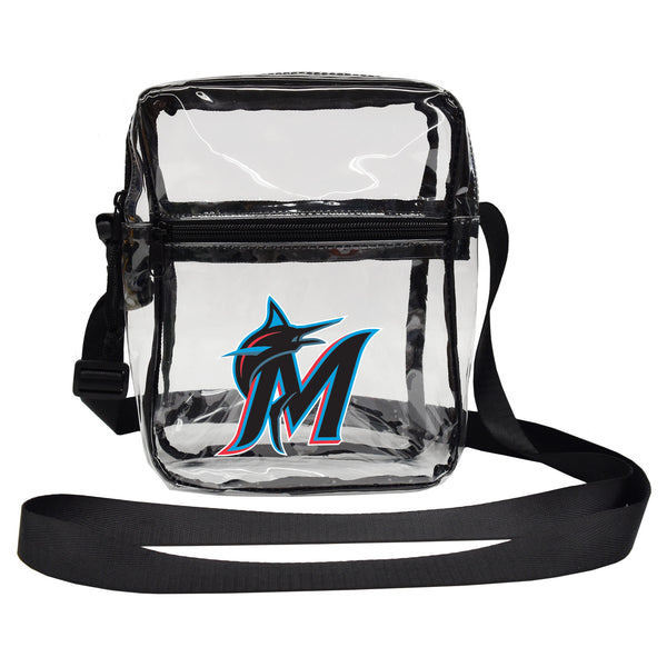 littlearth Miami Marlins Clear Sideline Purse