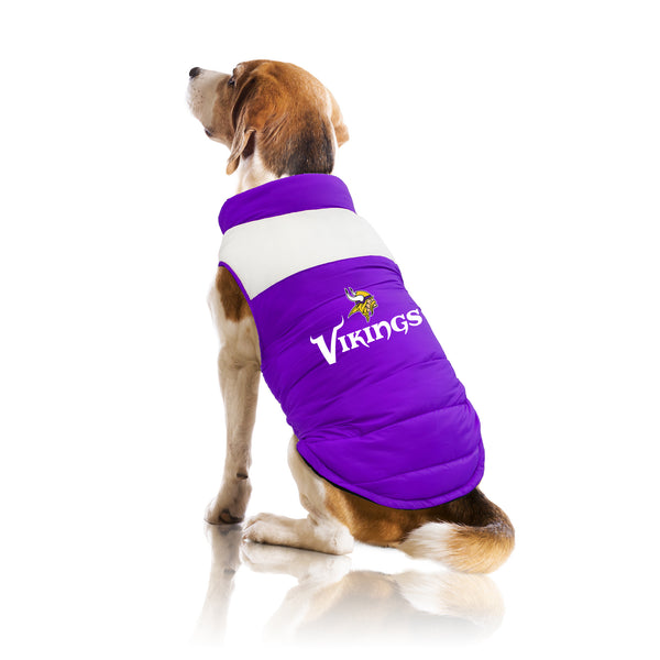 Littlearth Minnesota Vikings Pet Parka Puff Vest