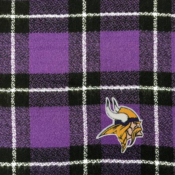 Littlearth Minnesota Vikings Plaid Blanket Scarf