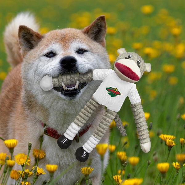 Littlearth Minnesota Wild Team Sock Monkey Pet Toy