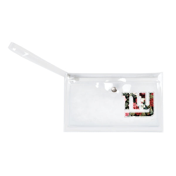 littlearth New York Giants Clear Ticket Wristlet