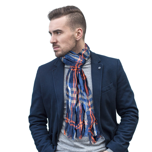 Littlearth New York Islanders Crinkle Scarf Plaid