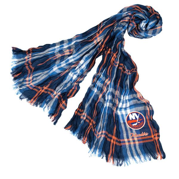 littlearth New York Islanders Crinkle Scarf Plaid