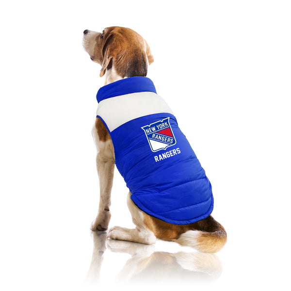 Littlearth New York Rangers Pet Parka Puff Vest