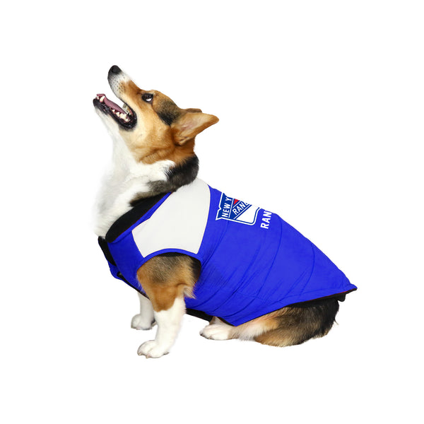 Littlearth New York Rangers Pet Parka Puff Vest