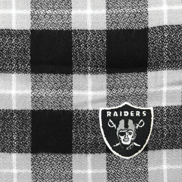 Littlearth Oakland Raiders Plaid Blanket Scarf