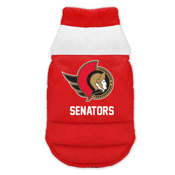 Littlearth Ottawa Senators Pet Parka Puff Vest
