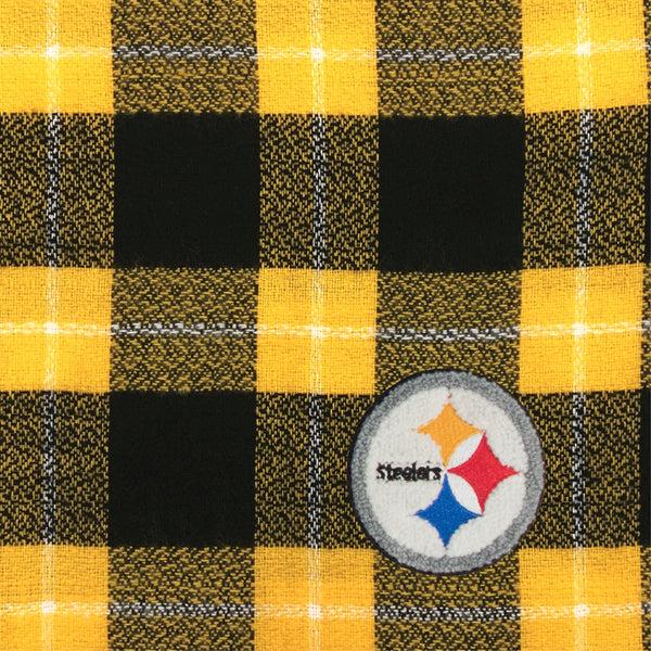 Littlearth Pittsburgh Steelers Plaid Blanket Scarf
