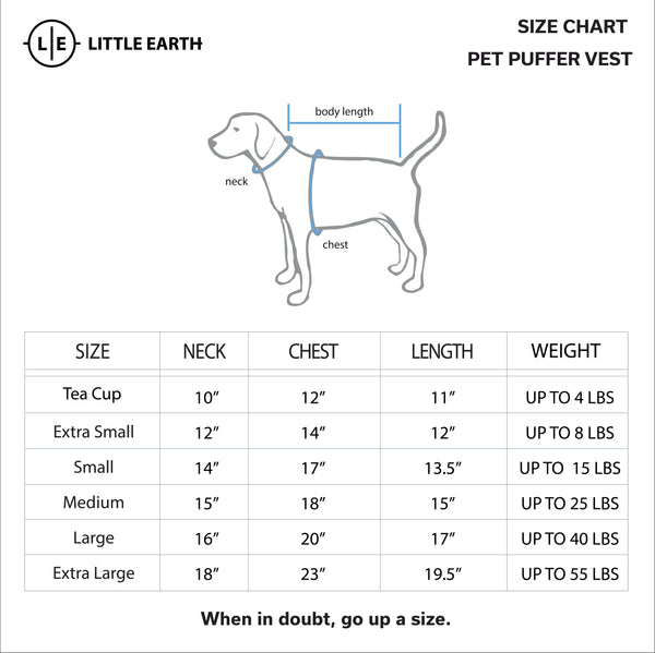 Littlearth St. Louis Blues Pet Puffer Vest