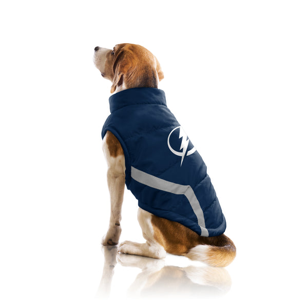 Littlearth Tampa Bay Lightning Pet Puffer Vest