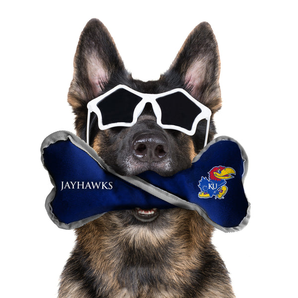 Littlearth University Of Kansas Pet Tug Bone
