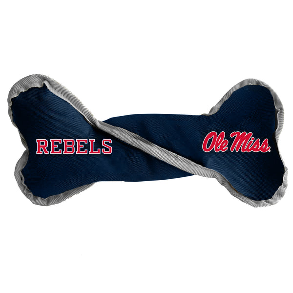 littlearth University of Mississippi Pet Tug Bone