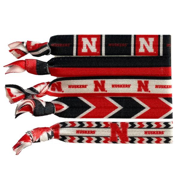 littlearth University of Nebraska Knotted Hair Tie