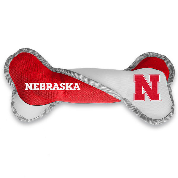 littlearth University of Nebraska Pet Tug Bone