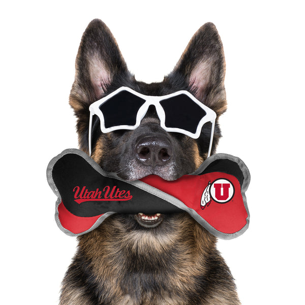 Littlearth University Of Utah Pet Tug Bone