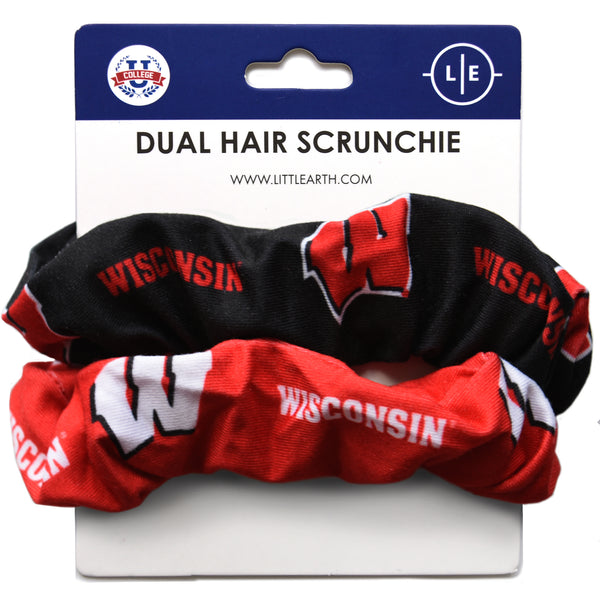 littlearth University of Wisconsin Dual Hair Twist