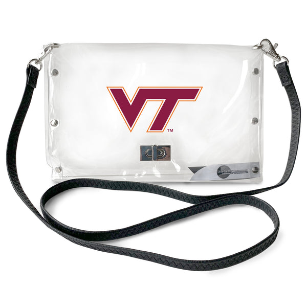 littlearth Virginia Tech Clear Envelope Purse