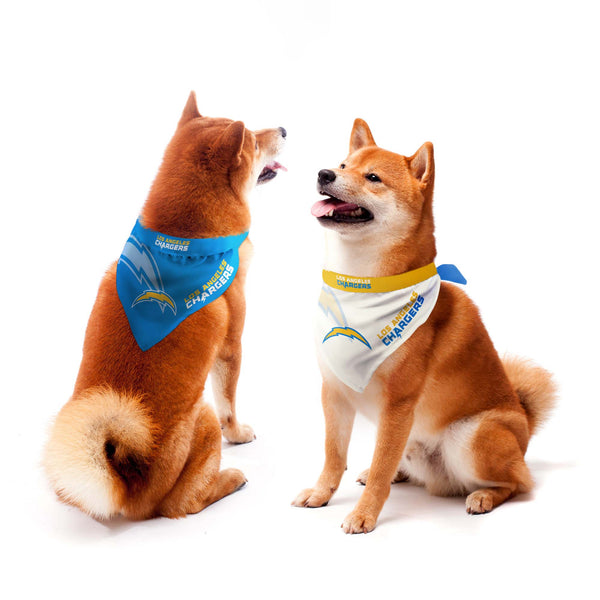 littlearth Los Angeles Chargers Home and Away Pet Bandana Set