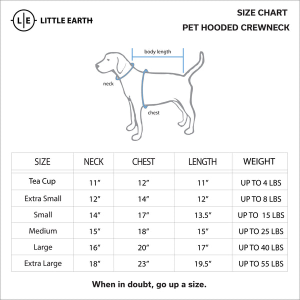 Littlearth Los Angeles Chargers Pet Hooded Crewneck Type