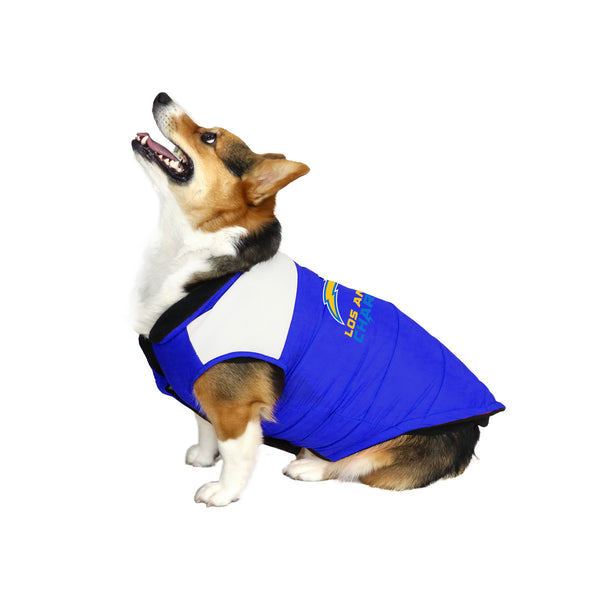 Littlearth Los Angeles Chargers Pet Parka Puff Vest