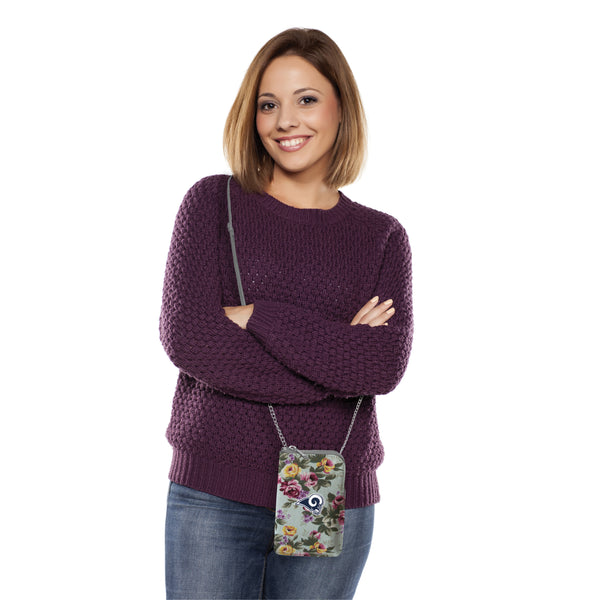 Littlearth Los Angeles Rams Canvas Floral Smart Purse