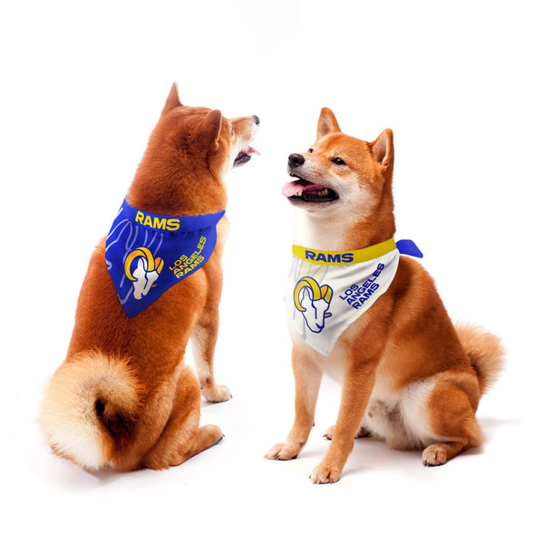littlearth Los Angeles Rams Home and Away Pet Bandana Set