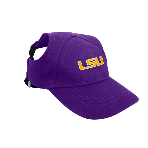 littlearth Louisiana State University Pet Baseball Hat