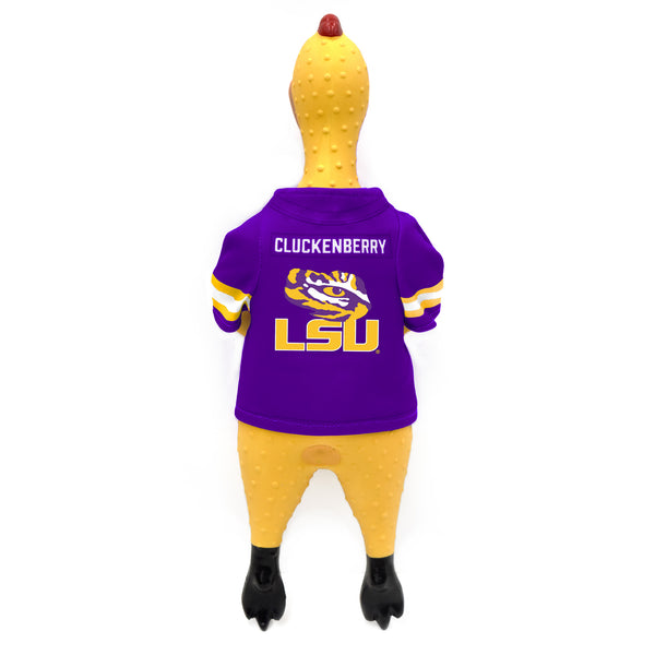 Littlearth Louisiana State University Rubber Chicken Pet Toy