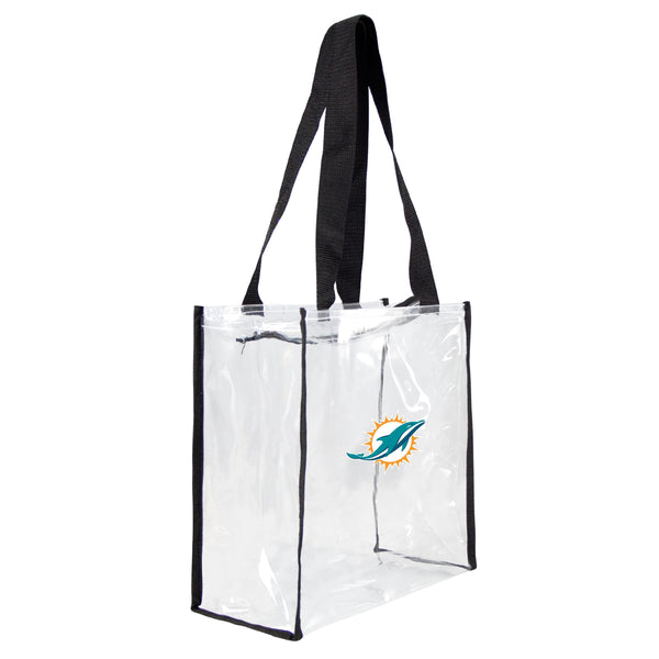 littlearth Miami Dolphins Clear Square Stadium Tote