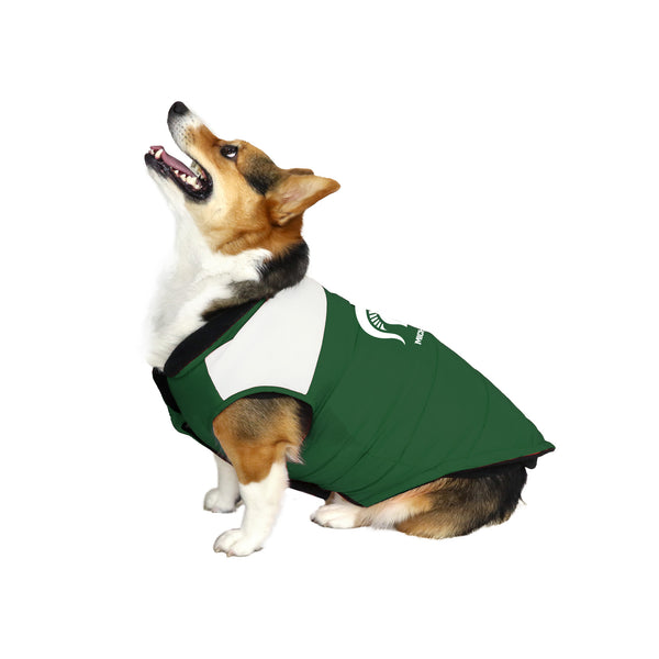 Littlearth Michigan State University Pet Parka Puff Vest