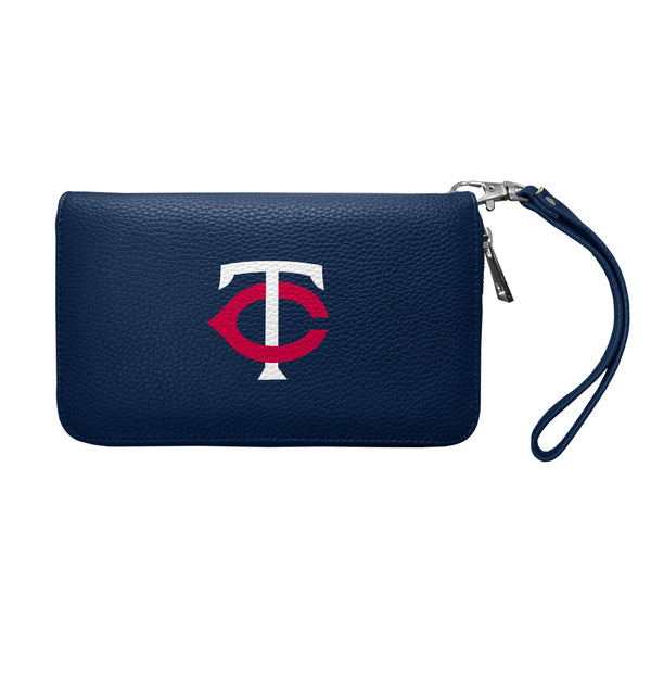 littlearth Minnesota Twins Zip Organizer Wallet Pebble