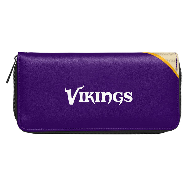 Littlearth Minnesota Vikings Curve Zip Organizer Wallet