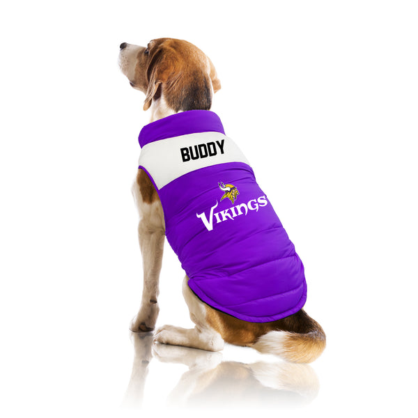 Littlearth Minnesota Vikings Custom Pet Parka Puff Vest