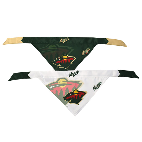 Littlearth Minnesota Wild Home And Away Pet Bandana Set