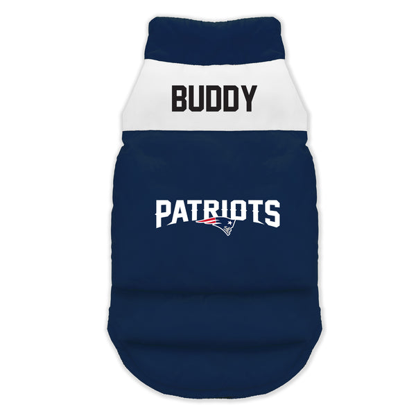 littlearth New England Patriots Custom Pet Parka Puff Vest