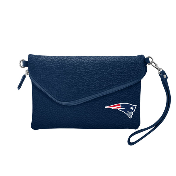littlearth New England Patriots Fold Over Crossbody Pebble