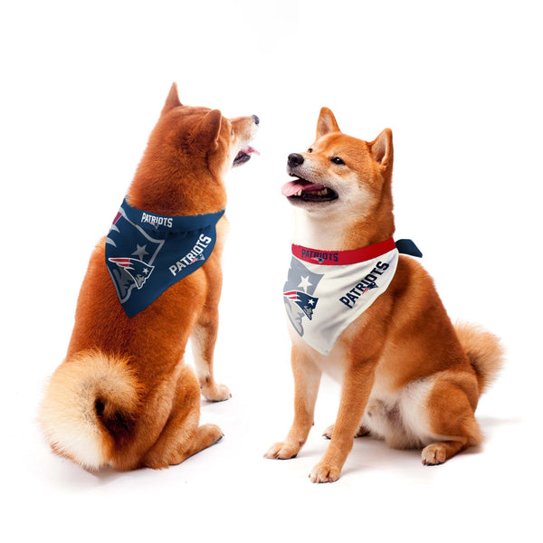 littlearth New England Patriots Home and Away Pet Bandana Set