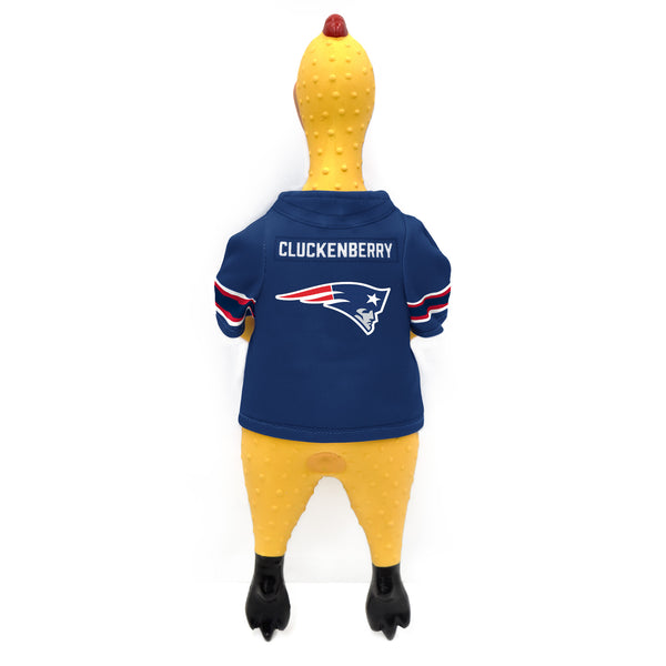 Littlearth New England Patriots Rubber Chicken Pet Toy
