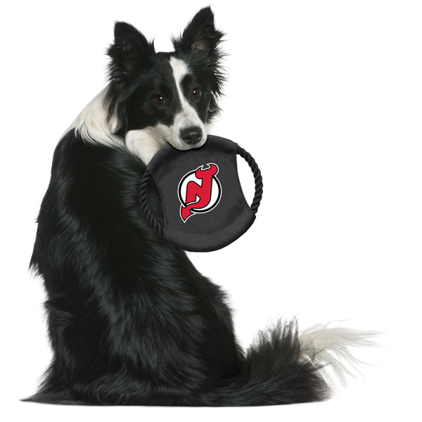 Littlearth New Jersey Devils Team Flying Disc Pet Toy