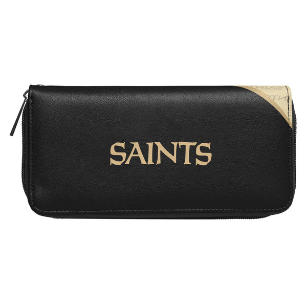 Littlearth New Orleans Saints Curve Zip Organizer Wallet