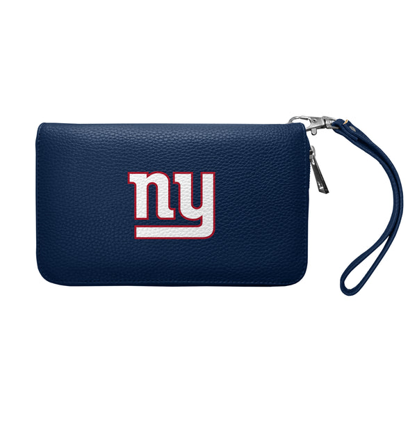 littlearth New York Giants Zip Organizer Wallet Pebble