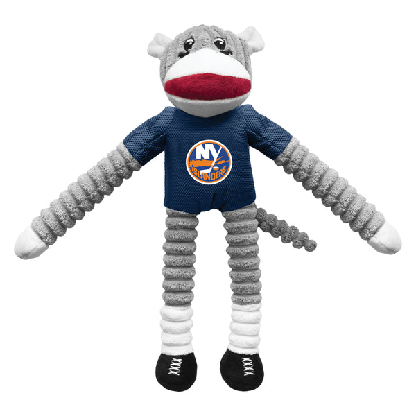 littlearth New York Islanders Team Sock Monkey Pet Toy