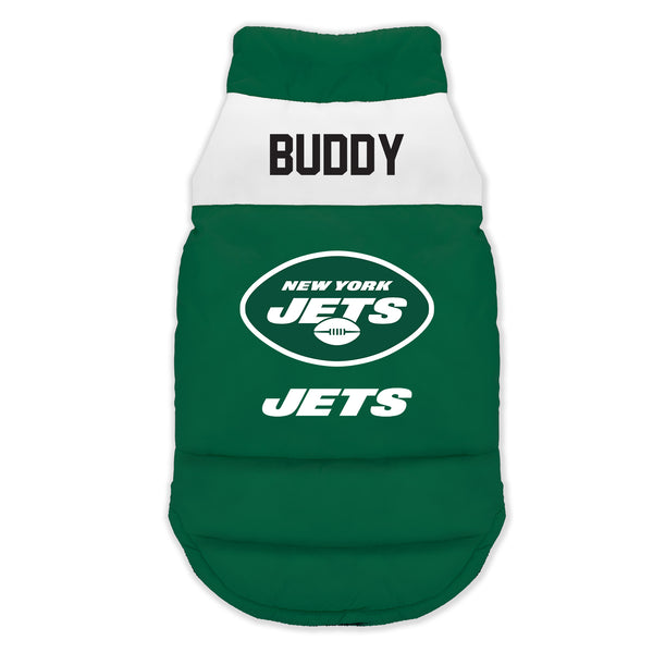 littlearth New York Jets Custom Pet Parka Puff Vest